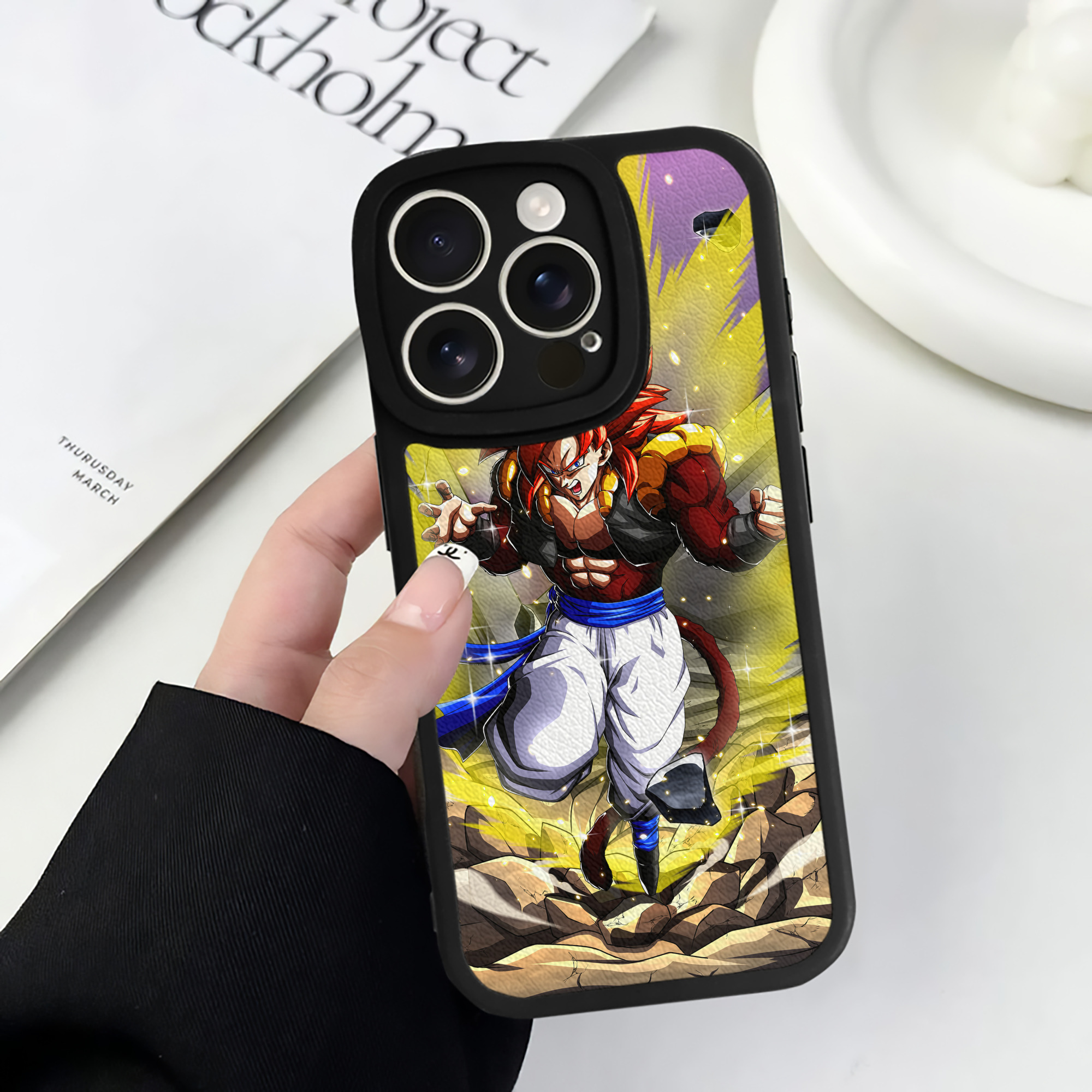 （画像用） ドラゴンボール DRAGON BALL 【iPhone 16シリーズ対応】シリコンスマホケース（レザー調） 材質：シリコン
